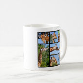Mug Multiples photos de girafes (Devant droit)
