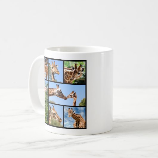 Mug Multiples photos de girafes (Devant gauche)