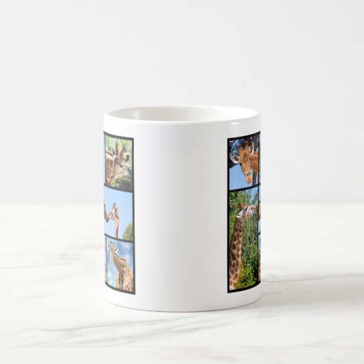 Mug Multiples photos de girafes (Centre)