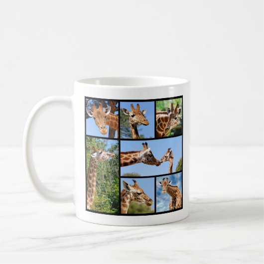 Mug Multiples photos de girafes (Gauche)