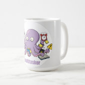Mug Multitasker – Funny Chaotic Octopus Dark Humor (Devant droit)