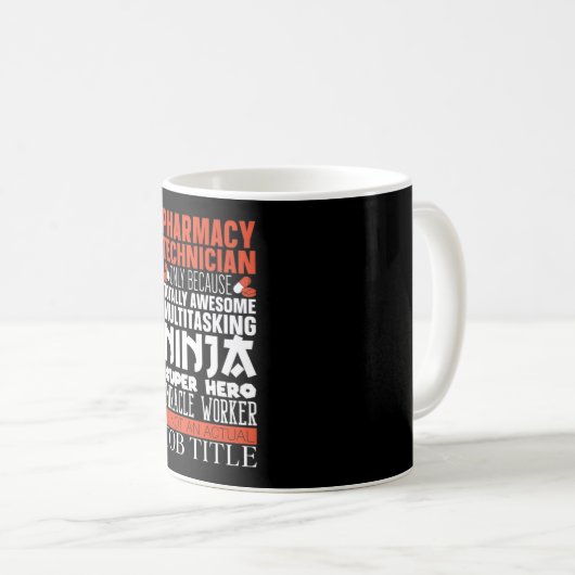 Mug Multitasking Ninja Hero Pharmacy Tech Pharmacist (Devant droit)