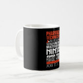 Mug Multitasking Ninja Hero Pharmacy Tech Pharmacist (Devant gauche)