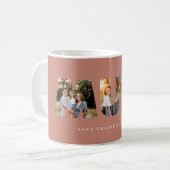 Mug Mum 3 photo moderne élégante terre cuite mère jour (Devant gauche)