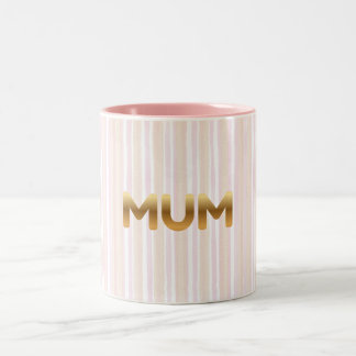 Mug MUM doré élégant - Fête des mères minimaliste