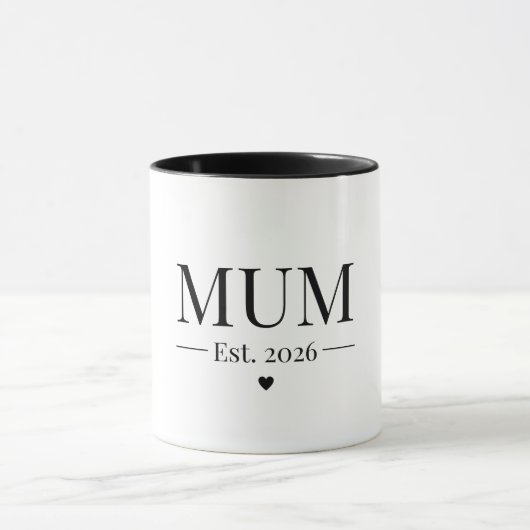 Mug Mum Established 2026 (Centre)