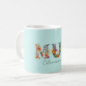 Mug Mum Extraordinaire Floral Typographie (Devant gauche)