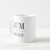 Mug Mum Roman Année Numérique Établie (Devant gauche)