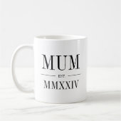 Mug Mum Roman Année Numérique Établie (Gauche)