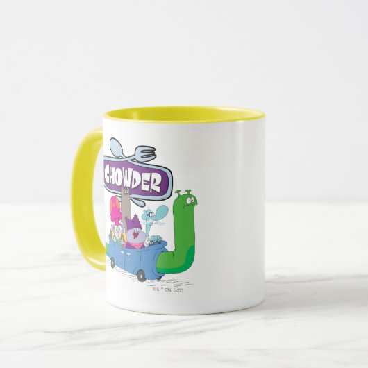 Mug Mung, Chowder, Shnitzel & Truffes en voilier (Devant gauche)