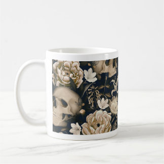 Mug muqueuse à crâne floral