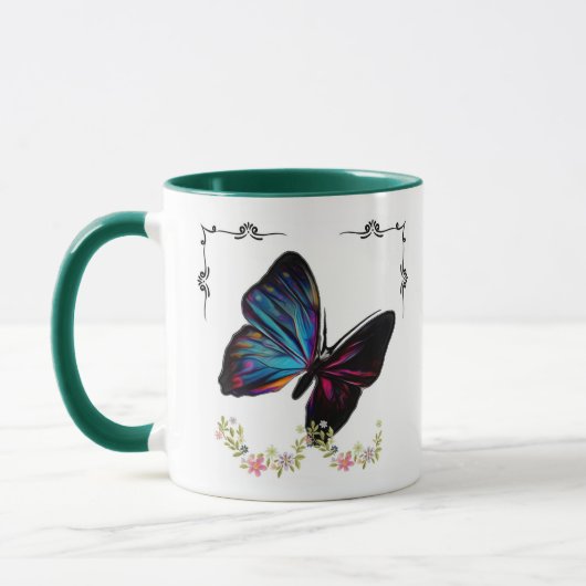 Mug muqueuse à papillon mignonne (Gauche)