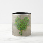 Mug muqueuse avec conception naturelle du coeur de trè (Centre)