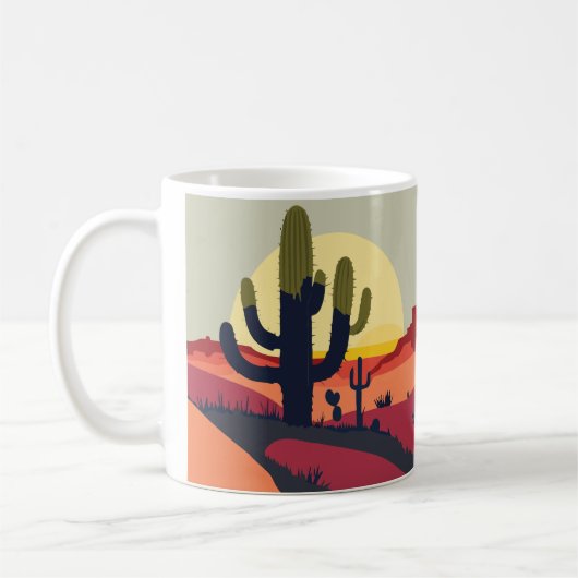 Mug muqueuse de cactus cool (Gauche)