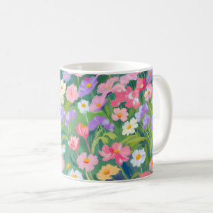 Mug muqueuse de routine matinale florale