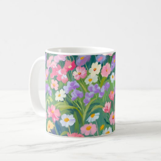 Mug muqueuse de routine matinale florale (Devant gauche)