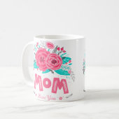Mug muqueuse de routine matinale florale (Devant gauche)