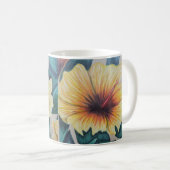Mug muqueuse d'hibiscus jaune (Devant droit)