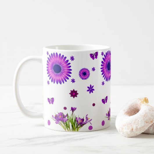Mug muqueuse florale (Avec donut)