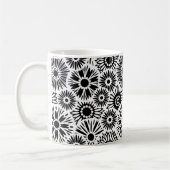 Mug muqueuse florale noire et blanche (Gauche)
