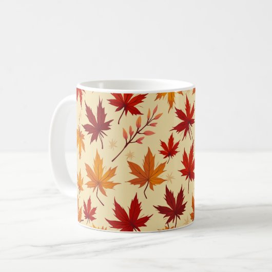 Mug muqueuse motif d'érable (Devant gauche)