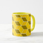 Mug muqueuse motif jaune (Devant droit)