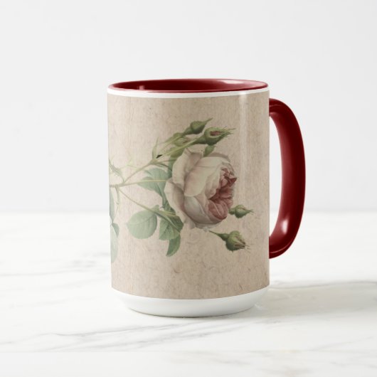 Mug muqueuse rose (Devant droit)