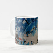 Mug Mur abstrait multicolore (Devant gauche)