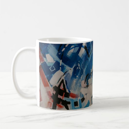 Mug Mur abstrait multicolore (Gauche)