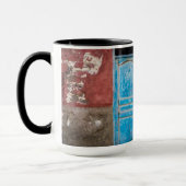 Mug Mur coloré avec porte bleue (Gauche)