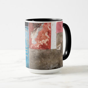 Mug Mur coloré avec porte bleue