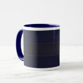 Mug Mur de bande dans le bleu marine (Devant gauche)