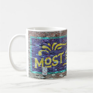 Mug Mur de brique rétro et la plupart excellent papa M
