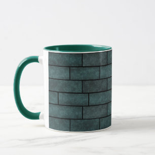 Mug Mur de briques abstraites pierre ornemental impres
