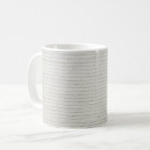 Mug Mur de briques blanches (Devant gauche)