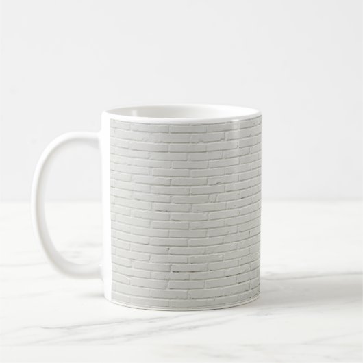 Mug Mur de briques blanches (Gauche)