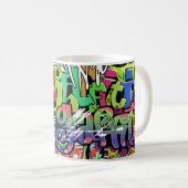 Mug Mur de graffitis : Hip hop urbain (Devant droit)