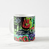 Mug Mur de graffitis : Hip hop urbain (Devant gauche)