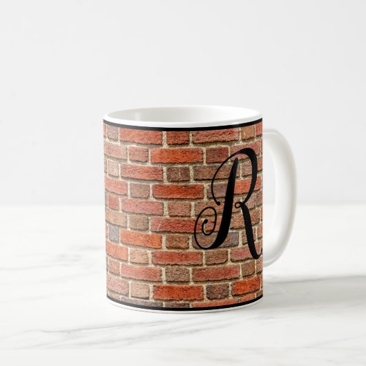 Mug Mur en brique monogramme (Devant droit)