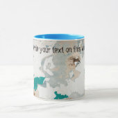 Mug Mur en brique peinte ancienne style loft (Centre)