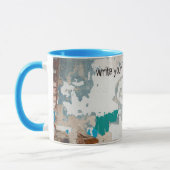 Mug Mur en brique peinte ancienne style loft (Gauche)