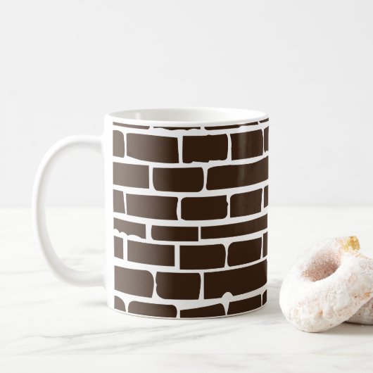 Mug Mur en briques (Avec donut)