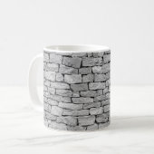 Mug Mur en pierre grise, arrière - plan abstrait. (Devant gauche)