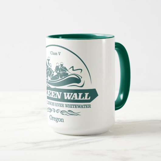 Mug Mur verte (rafting 2) (Devant droit)