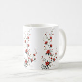 Mug Murmurations de fleurs de printemps en pétales de  (Devant droit)