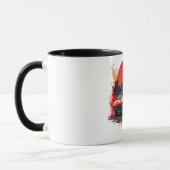 Mug Muscle Car Street Art Coffee Cup (Gauche)