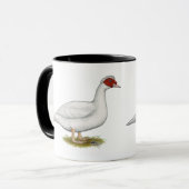 Mug Muscovy blanc de canard (Devant gauche)