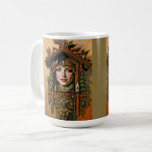 Mug « Muse intemporelle » – Portrait d'une horloge à c (Devant gauche)