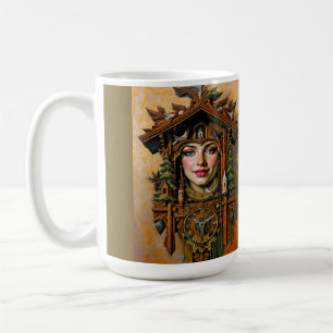 Mug « Muse intemporelle » – Portrait d'une horloge à c