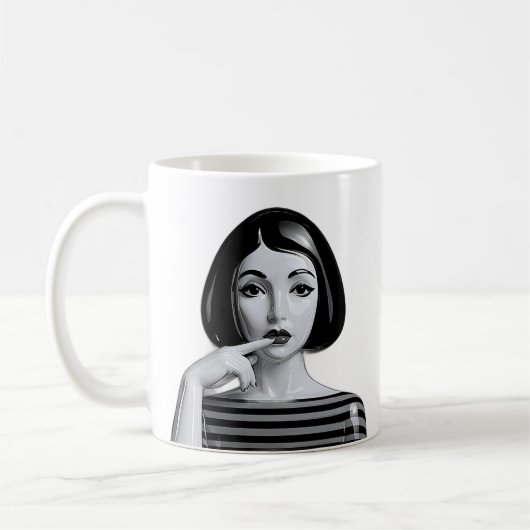 Mug Muse monochrome (Gauche)